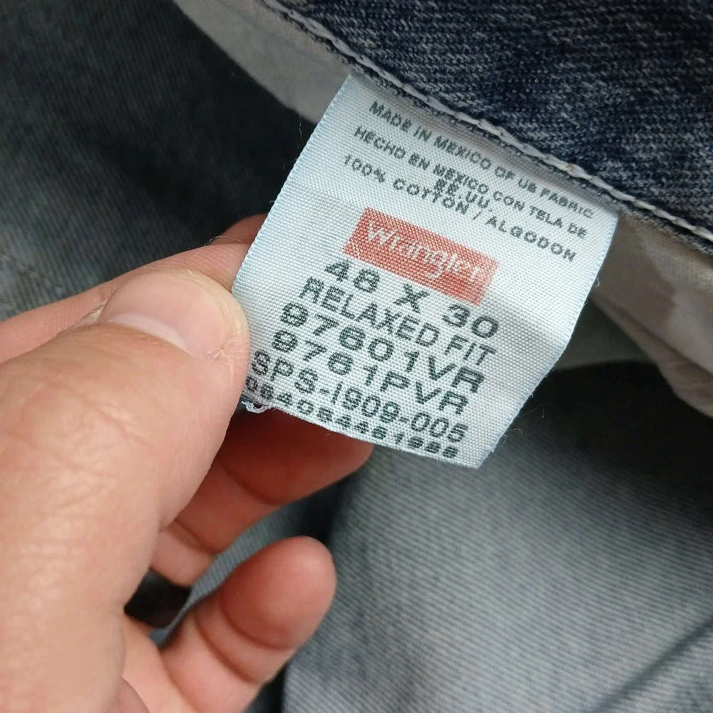 Wrangler Five Star Premium Relaxed Fit Jeans Mens‎ 40x30 Blue Light Wash Denim